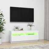 vidaXL TV ormarić s LED svjetlima bijeli 100 x 35 x 40 cm | shoptok.hr
