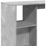  Barski stol s policom boja betona 124x46x103,5 cm drveni | Eponuda.ba