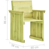  Stolica od impregnirane borovine | shoptok.hr