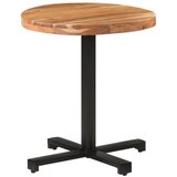 Bistro stolić okrugli Ø 70 x 75 cm od masivnog bagremovog drva | shoptok.hr