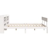  Okvir kreveta bez madraca bijeli 140 x 190 cm masivna borovina | shoptok.hr
