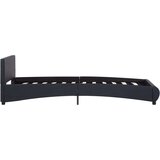  Okvir za krevet od umjetne kože s LED svjetlom crni 90 x 200 cm | shoptok.hr