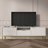 TV komoda AUSTIN 135 - bijela - zlatna | shoptok.hr
