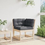  Kutna vrtna sofa s jastucima 73x73x78 cm od masivne borovine | shoptok.hr