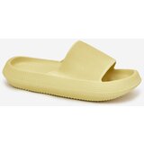 Boto Women's Lightweight Foam Slippers On Thick Sole Lime Querceria | shoptok.hr