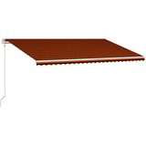 Tenda na automatsko uvlačenje 600 x 300 cm narančasto-smeđa | shoptok.hr