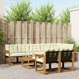  Set vanjskih sofa 9 kom. Prirodna i krem | shoptok.hr