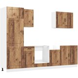  7-dijelni set kuhinjskih ormarića Kalmar konstruiranog drva | shoptok.hr