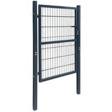 vidaXL 2D vrata za ogradu (jednostruka) antracit siva 106 x 210 cm | shoptok.hr