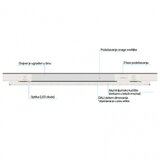  SINSKA SVETILJKA JM-4072 12-27W 4000K 90° 600mm BELA | Eponuda.com