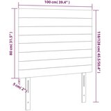  Posteljno vzglavje 2 kosa temno modro 100x5x78/88 cm žamet | Shoptok.si