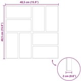  Kamen za hodanje 6 pcs Crvena 40 5 x 40 5 x 2 cm Guma - Crvena | shoptok.hr