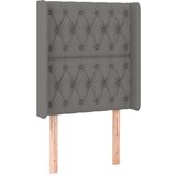 Maison Chic vzglavna omarica - nočna omarica - posteljna omarica z ušesi temno sivo 83x16x118/128 cm blago, (21712059) Cene
