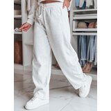 DStreet Spodnie damskie dresowe wide leg DRESMOOD jasnoszare Cene
