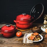 Metalac duboka posuda maximus 16cm /1,60lit crvena | shoptok.hr