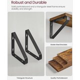 Vasagle komplet 3 rustikalnih stenskih polic | Shoptok.si