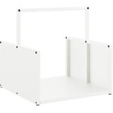 Stalak za drva bijela 40x40x40 cm hladno valjani čelik | shoptok.hr