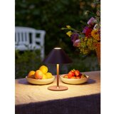 Halo Design 800834 - LED prigušiva punjiva stona lampa HYGGE LED/3W/4000 mAh IP54 bordo | Eponuda.com