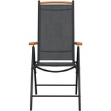  7-dijelni vrtni blagovaonski set crno-smeđi aluminijski | shoptok.hr