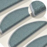  Prostirke za stepenice 30 kom 56x17x3 cm morsko plave poluokrugle | shoptok.hr