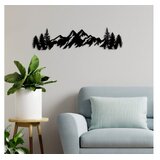 Wallity Zidna dekoracija Mountain View - 3, 70 x 18 cm, Crna | Eponuda.ba