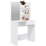  Toaletni stolić s ogledalom visoki sjaj bijeli 74,5x40x141 cm | shoptok.hr