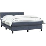  Box spring posteljni z vzmetnico temno siv 160x210 cm žamet, (21829197) | Shoptok.si