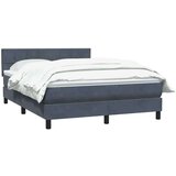  Krevet s oprugama i madracem tamnosivi 160x210 cm baršunasti | shoptok.hr