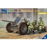 RIICH-MODELS German 3.7cm Pak 36 Anti-Tank Gun w/Metal gun barrel, (21287259) Cene