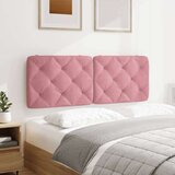 vidaXL Vzglavna stranica roza 140 cm žamet | Shoptok.si