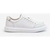 VINCEZA Women's Sneakers Natural Leather White Dimpna | Shoptok.si