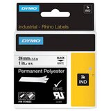 Dymo Trak Rhino Polyester 1734523, 24 mm / 5.5 m (črno/bel), original Cene