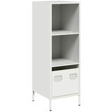 Maison Chic Visoka omara - Komoda - Predalnik bela 35x39x103,5 cm jeklo, (21716837) Cene