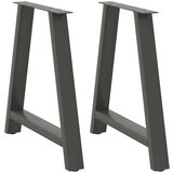vidaXL noge kavne mizice a-oblika 2 kosa antracit 80x(72-73) cm jeklo | Shoptok.si