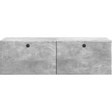 TV ormar za zid 98 x 41 x 30 cm Betonska siva Konstruirano drvo | shoptok.hr