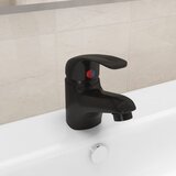 vidaXL Miješalica za umivaonik crna 13 x 10 cm | shoptok.hr