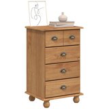  Komoda ASKIM Smeđa 45,8 x 40 x 79 cm Čvrsto borovo drvo | shoptok.hr