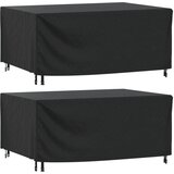 Maison Chic Prevleka za zunanjo pohištvo - Pokrivalo za vrtno pohištvo 2 kosa črno 172x113x73 cm 420D, (21795129) | Shoptok.si
