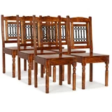  Blagovaonske stolice od masivnog drva i šišama 6 kom klasične