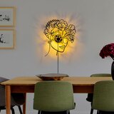 Opviq flower woman black wall lamp | ePonuda.com