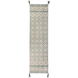 Flair Rugs Bež-moder bombažen tekač Leela, 60 x 200 cm Cene
