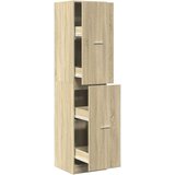vidaXL Lekarniška omara sonoma hrast 40x41x174,5 cm inženirski les | Shoptok.si