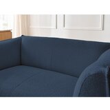 Bobochic Paris Temno modra sedežna garnitura iz tkanine bouclé 170 cm Giorgia – | Shoptok.si