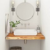  Kupaonska radna ploča 60x60x2,5 cm četvrtasta od drva bagrema | shoptok.hr