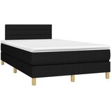  Box spring s madracem LED crni 120 x 200 cm od tkanine | shoptok.hr