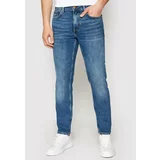 Tommy Hilfiger Jeans hlače Denton MW0MW15603 Modra Straight Fit