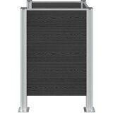  Ograja za koš za smeti Siva 85 x 85 x 115 cm Aluminij in WPC, (5000241906) | Shoptok.si