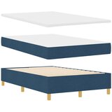  s opruga kutije s uzglavljem Plava 120 x 200 cm tkanina | shoptok.hr