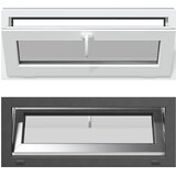  Prozor za podrum RISOR 110 x 40 cm PVC i staklo Antracit | shoptok.hr