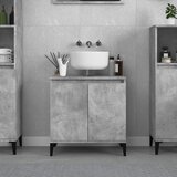 vidaXL Omarica za umivalnik betonsko siva 58x33x60 cm inženirski les Cene